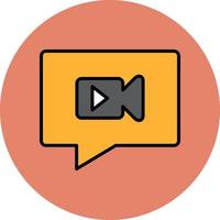 Video Chat Vector Icon