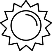 icono de vector de sol