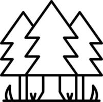 icono de vector de pino