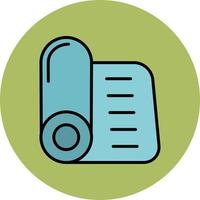 Yoga Mat Vector Icon