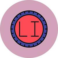 Liechtenstein marcar código vector icono