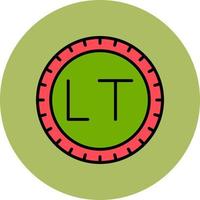 Lituania marcar código vector icono