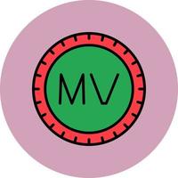 Maldives Dial code Vector Icon