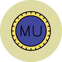 Mauritius Dial code Vector Icon