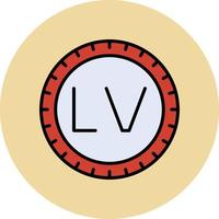 Latvia Dial code Vector Icon