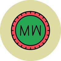 malawi marcar código vector icono