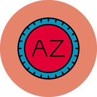 Azerbaijan Dial code Vector Icon
