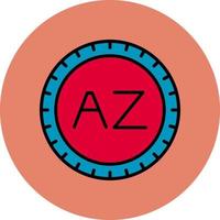 Azerbaijan Dial code Vector Icon