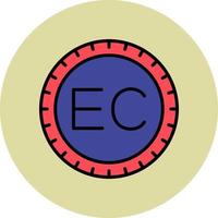 Ecuador Dial code Vector Icon