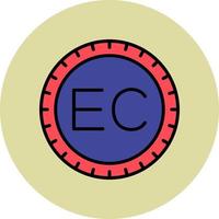 Ecuador Dial code Vector Icon