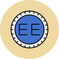 Estonia Dial code Vector Icon