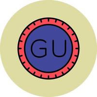 Guam Dial code Vector Icon