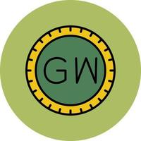 Guinea-Bissau Dial code Vector Icon