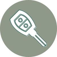 Car Key Vector Icon