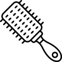 icono de vector de cepillo de pelo
