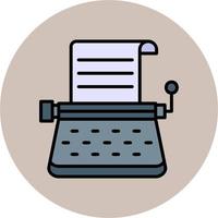 icono de vector de máquina de escribir