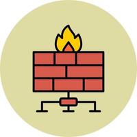 icono de vector de firewall