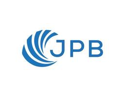 JPB abstract business growth logo design on white background. JPB creative initials letter logo concept. vector