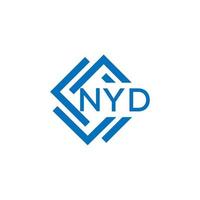 nueva york letra logo diseño en blanco antecedentes. nueva york creativo circulo letra logo concepto. nueva york letra diseño. vector