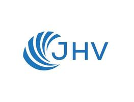 jhv resumen negocio crecimiento logo diseño en blanco antecedentes. jhv creativo iniciales letra logo concepto. vector