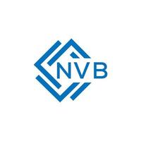 NVB creative circle letter logo concept. NVB letter design.NVB letter logo design on white background. NVB creative circle letter logo concept. NVB letter design. vector