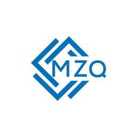 mzq letra logo diseño en blanco antecedentes. mzq creativo circulo letra logo concepto. mzq letra diseño. vector