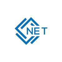 NET letter design.NET letter logo design on white background. NET creative circle letter logo concept. NET letter design. vector