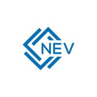 Nevada letra logo diseño en blanco antecedentes. Nevada creativo circulo letra logo concepto. Nevada letra diseño. vector