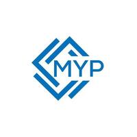 MYP letter logo design on white background. MYP creative circle letter logo concept. MYP letter design. vector