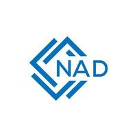 NAD letter logo design on white background. NAD creative circle letter logo concept. NAD letter design. vector