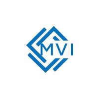 mvi letra logo diseño en blanco antecedentes. mvi creativo circulo letra logo concepto. mvi letra diseño. vector