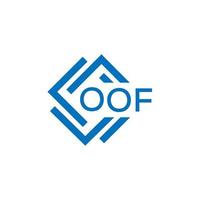 OOF letter logo design on white background. OOF creative circle letter logo concept. OOF letter design. vector