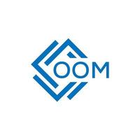 OOM letter logo design on white background. OOM creative circle letter logo concept. OOM letter design. vector