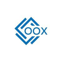OOX letter logo design on white background. OOX creative circle letter logo concept. OOX letter design. vector