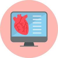 Heart Test Report Vector Icon