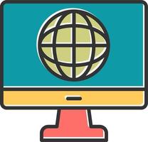 Global Online Vector Icon