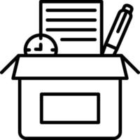 icono de vector de caja