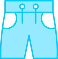 traje de baño pantalones cortos vector icono