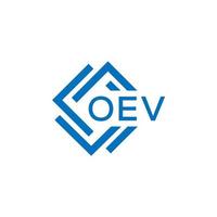 oev letra logo diseño en blanco antecedentes. oev creativo circulo letra logo concepto. oev letra diseño. vector