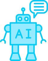 icono de vector de chatbot