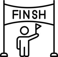 Finish Line Vector Icon