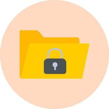 seguro datos vector icono