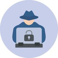 Hacker Cyber Attack Vector Icon