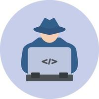 icono de vector de hacker