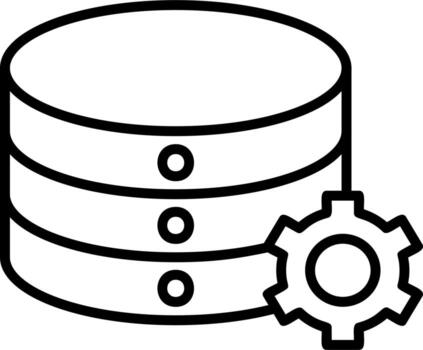 icono de vector de base de datos