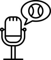 Sport Podcast Vector Icon