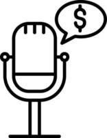 Money Podcast Vector Icon