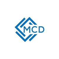 MCD letter design. vector