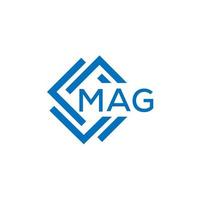 MAG letter logo design on white background. MAG creative circle letter logo concept. MAG letter design. vector