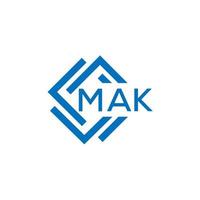 MAK letter logo design on white background. MAK creative circle letter logo concept. MAK letter design. vector